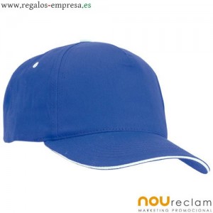 Gorra publicitaria azul royal