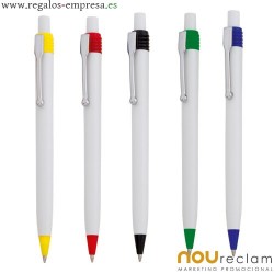 Bolígrafos blancos personalizados hytal
