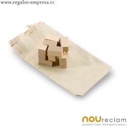 Puzzle de madera en bolsa