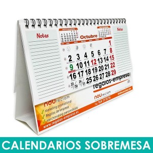 Calendario sobremesa rectangular