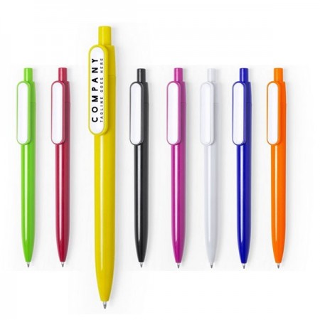 Bolígrafos plástico tinta azul