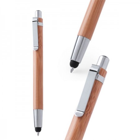 Bolígrafos de madera con puntero