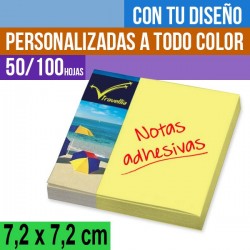 Notas adhesivas 72x72 personalizadas a todo color