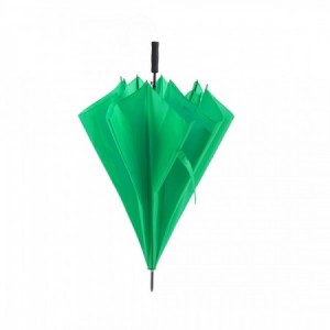 Paraguas verde personalizado grande 130 cm varillas fibra de vidrio