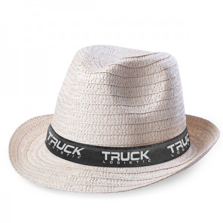 Sombreros de paja para hombre personalizados con cinta cosida