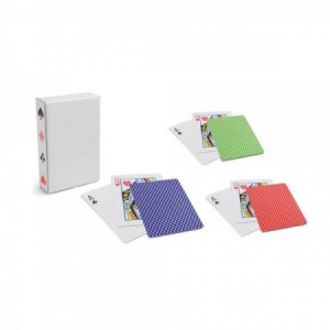 Juego de baraja de 54 cartas francesas con estuche personalizado