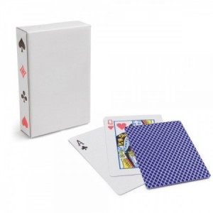  Juego de baraja de 54 cartas francesas con estuche personalizado