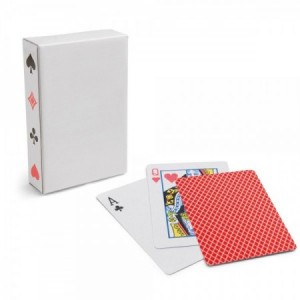  Juego de baraja de 54 cartas francesas con estuche personalizado