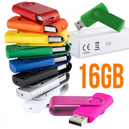 Memorias USB de 16 Gb para personalizar con logo