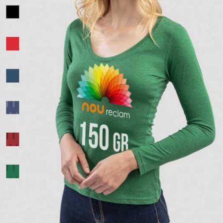 Camisetas manga larga colores para mujer personalizadas con publicidad BUCHAREST WOMEN
