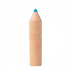 Lápices de colores en estuche de madera forma lápiz para regalos publicitarios