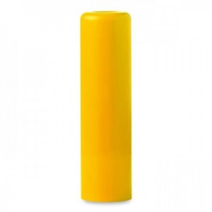 Barra protector labial personalizable con publicidad amarilla