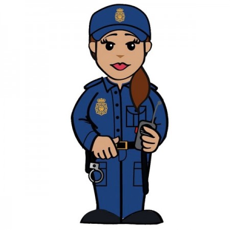 Memorias USB policia nacional chica