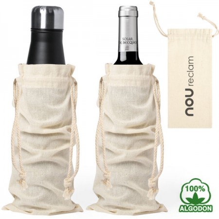 Bolsas personalizadas para botellas en tejido de algodón