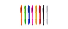 Bolígrafos personalizados con pulsador en colores translúcidos