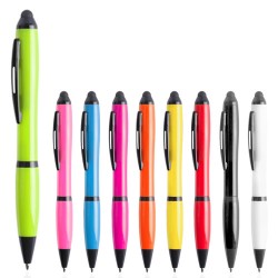 Bolígrafos promocionales de colores fluor personalizados
