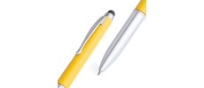 Bolígrafos para empresas con accesorios plateados
