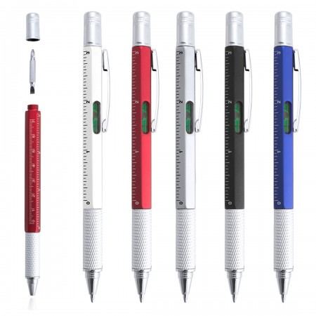 Bolígrafos herramientas nivel destornillador regla