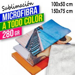Toallas personalizadas de microfibra a todo color