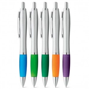 Bolígrafos personalizados con tinta azul para publicidad económicos