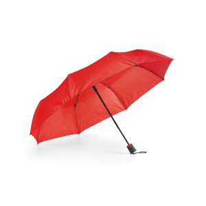 Paraguas personalizados con logo rojo