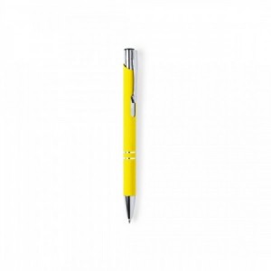 Bolígrafos plateado brillante kolder amarillo