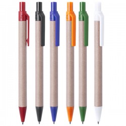 Bolígrafos reciclados color natural