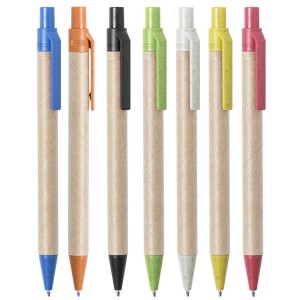 Bolígrafo de cartón varios colores