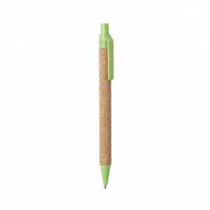 Bolígrafos de corcho personalizados y económicos verde