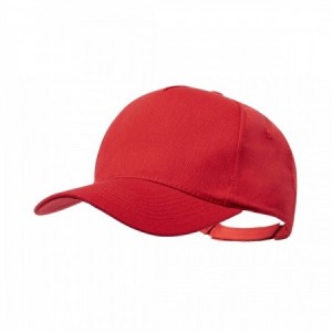 Gorra con logo rojo