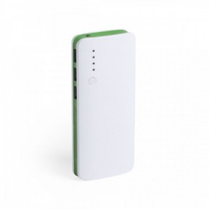 Cargador baterías móviles verde