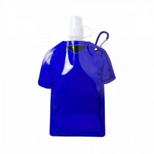 Bidones con forma de camiseta promocionales azul