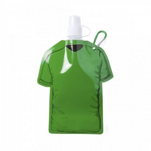 Bidones con forma de camiseta promocionales verde