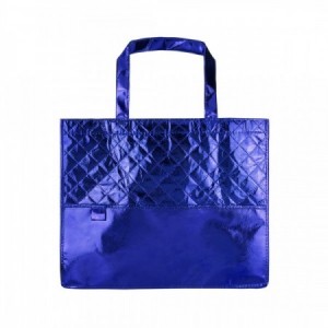 Bolsas metalizadas con tu logo para regalar azul