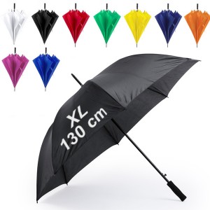 Paraguas personalizado grande 130 cm varillas fibra de vidrio