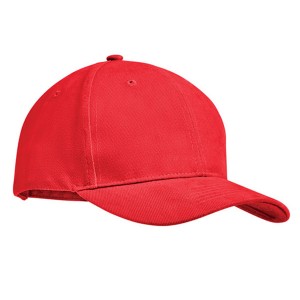 Gorras con logo para regalos publicitarios de empresa rojo