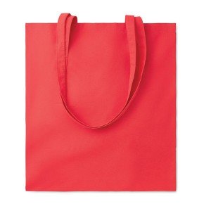 Bolsas de compra de algodón para publicidad color rojo