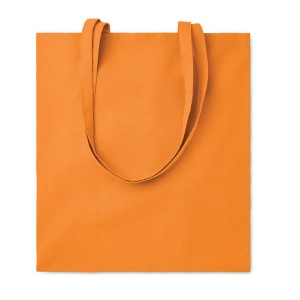 Bolsas de compra de algodón para publicidad color naranja