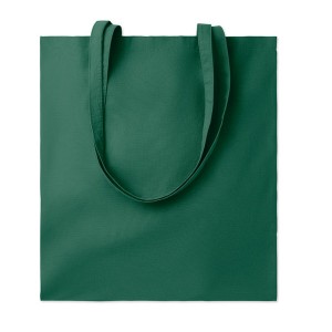 Bolsas de compra de algodón para publicidad color verde