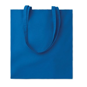 Bolsas de compra de algodón para publicidad color azul
