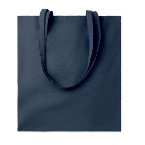 Bolsas de compra de algodón para publicidad color azul marino