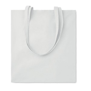 Bolsas de compra de algodón para publicidad color blanco