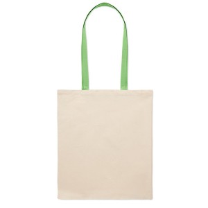 Bolsas de compra personalizadas ecológicas de algodón color verde