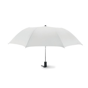 Paraguas plegables económicos y personalizados para promociones publicitarias color blanco