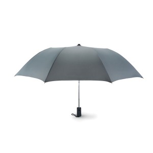 Paraguas plegables económicos y personalizados para promociones publicitarias color gris
