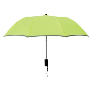 Paraguas plegable mini color verde fluor