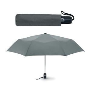 Paraguas plegable barato con tu logo color gris