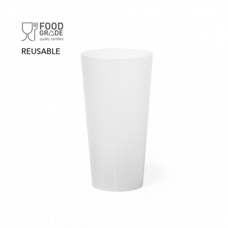 Vasos personalizados reutilizables de plástico flexible