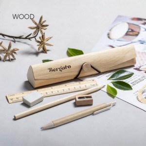  Set escritura de madera personalizado para publicidad