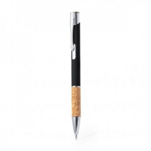  Bolígrafos personalizados con corcho para empresas NEGRO